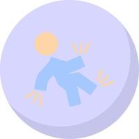 Accident Flat Bubble Icon vector