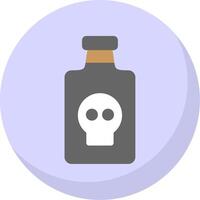 Poison Flat Bubble Icon vector