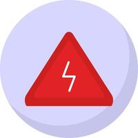 Danger Flat Bubble Icon vector