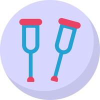 Crutchers Flat Bubble Icon vector