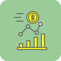 Investment Glyph Gradient Corner Icon vector