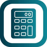 Calculater Glyph Gradient Corner Icon vector