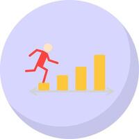 Commerce Career Flat Bubble Icon vector