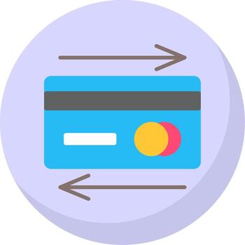 Payment Method Flat Bubble Icon vector