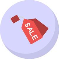 Sale Flat Bubble Icon vector