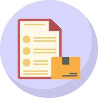 Event Logistics Flat Bubble Icon vector