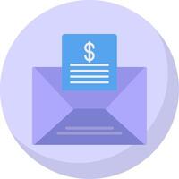 Mailing Lists Flat Bubble Icon vector