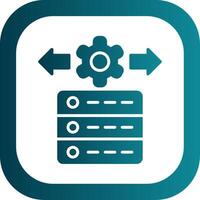 Data Management Glyph Gradient Corner Icon vector