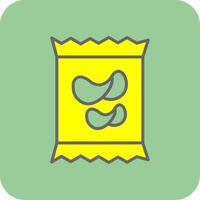 Crisps Glyph Gradient Corner Icon vector