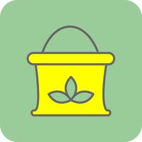 Grain Bag Glyph Gradient Corner Icon vector