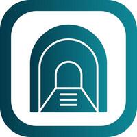 Aisle Glyph Gradient Corner Icon vector