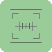 Barcode Scan Glyph Gradient Corner Icon vector