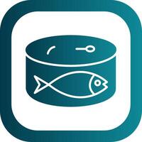 Sardines Glyph Gradient Corner Icon vector