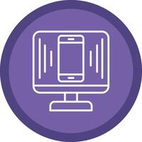 Responsive Design Line Multi Circle Icon vector