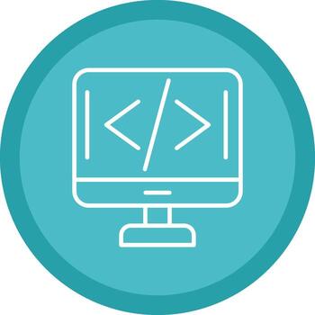 Programming Line Multi Circle Icon vector
