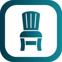 Armchair Glyph Gradient Corner Icon vector