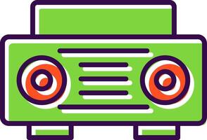 Radio filled Design Icon vector