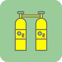 Oxygen Filled Yellow Icon vector
