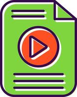 File filled Design Icon vector