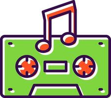 Cassette filled Design Icon vector