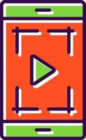 Screenshot filled Design Icon vector