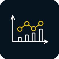 Keyword Rankings Line Red Circle Icon vector