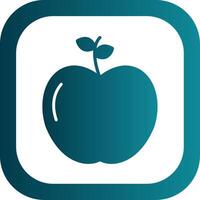 Apple Glyph Gradient Corner Icon vector