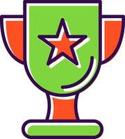 Trophy filled Design Icon vector