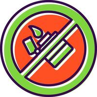 No Lighter filled Design Icon vector