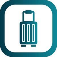 Suitcase Glyph Gradient Corner Icon vector