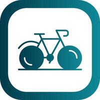 Bicycle Glyph Gradient Corner Icon vector