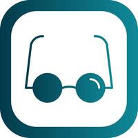 Reading Glasses Glyph Gradient Corner Icon vector