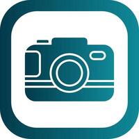 Camera Glyph Gradient Corner Icon vector