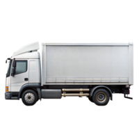 Modern cargo truck isolated on a transparent background png