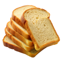 Sliced bread stack with a fresh and soft texture png