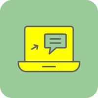 Ecommerce Filled Yellow Icon vector