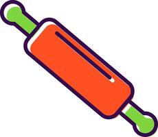 Rolling Pin filled Design Icon vector