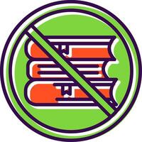 Prohibited Sign filled Design Icon vector