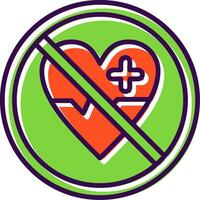 Prohibited Sign filled Design Icon vector