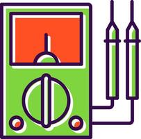 Multimeter filled Design Icon vector