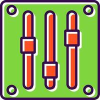 Gauge filled Design Icon vector