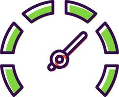 Gauge filled Design Icon vector