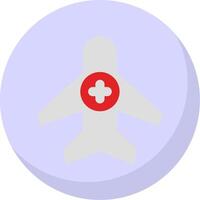 Air Medical Service Flat Bubble Icon vector