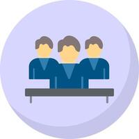 Company Meeting Flat Bubble Icon vector