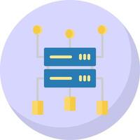 Data Structure Flat Bubble Icon vector