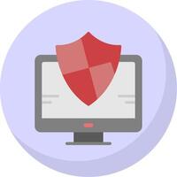 Protection Flat Bubble Icon vector