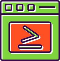 Greater Than filled Design Icon vector