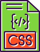 Css filled Design Icon vector