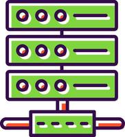 Server filled Design Icon vector