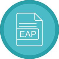 EAP File Format Line Multi Circle Icon vector